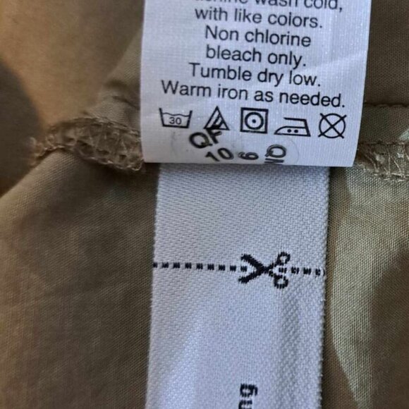 Madewell Khaki Cold-Shoulder‎ Ruffle Dress in Khaki Size 6 Womens - Picture 13 of 13